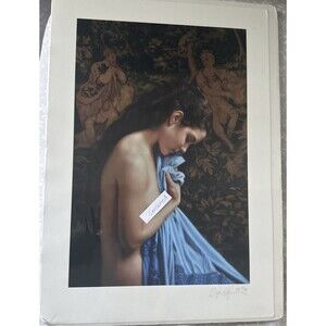 Douglas Hoffman Blue Shawl Print Limited Edition AP 13/95 Giclee on Paper 2003